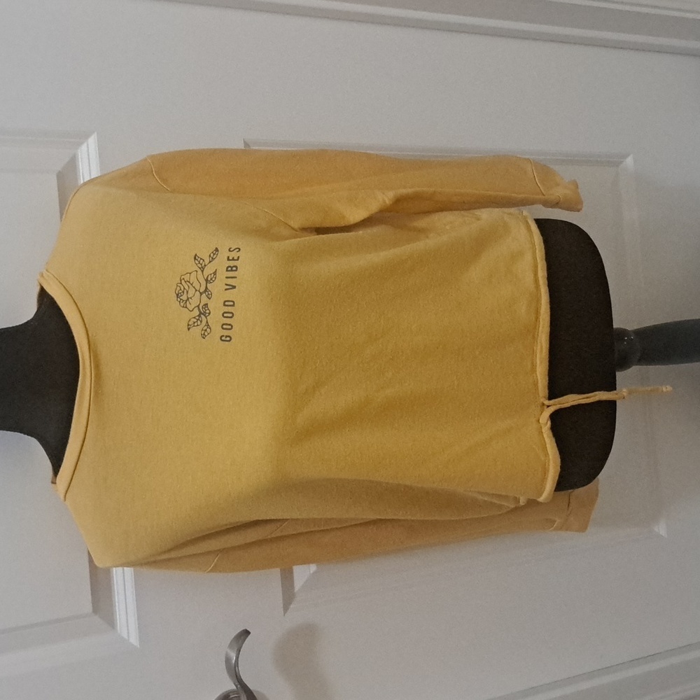 DIRTEE LAUNDRY XL mustard good vibes super soft long sleeve